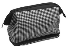 Black & White Gladstone Zipped Wash Bag