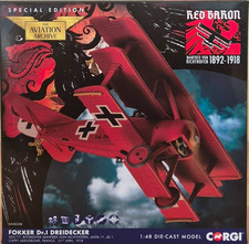 Corgi 1/48 AA38308 Fokker Dr.I Triplane M. von Richthofen Death of the Red Baron