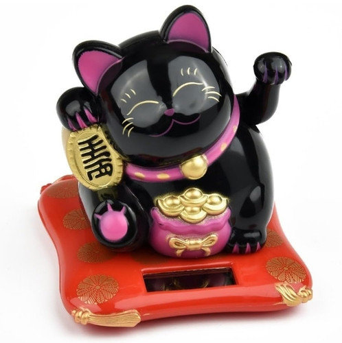 Solar powered beckoning lucky - solar,