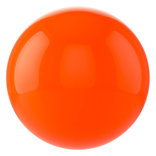 Compact orange gazing ball - compact,