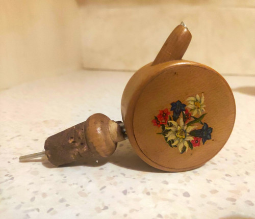 Wooden bottle pourer stopper - bottle,