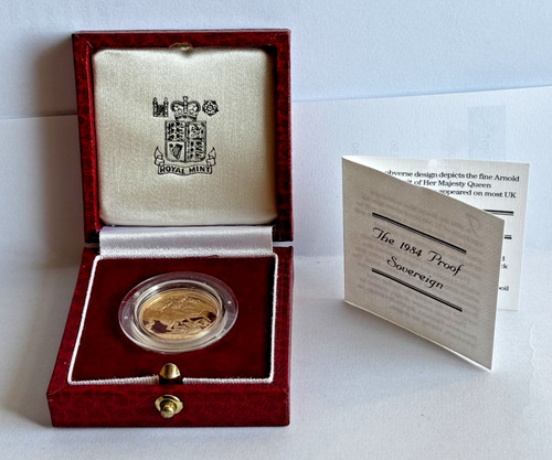 1984 gold proof sovereign - gold,