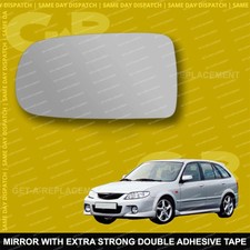 For Mazda 323F wing mirror glass 98-03 Left Passenger side Spherical