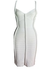 Herve Leger Ivory Bandage Dress Size XS - New without Tags, Perfect Condition
