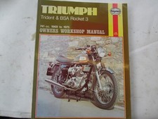 Triumph Trident and BSA 750 from 1969 to 1975 workshop manual