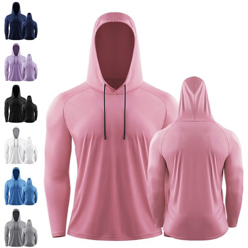 Mens long sleeve hooded - sleeve, tops