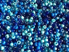 1000 Mixed Blue Pony Beads, FOR DUMMY CLIPS,BRACELETS, HAIR BRAIDING