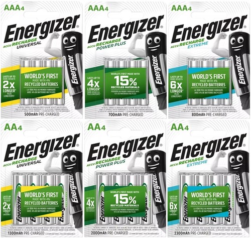 Energizer rechargeable pack - energizer, 4-pack