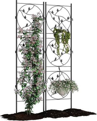 Pack garden trellis black - garden,