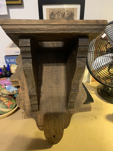 Antique english oak lantern - oak,