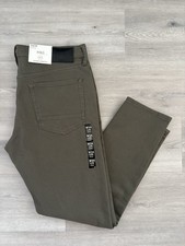 M&S MENS KHAKI GREEN 360 FLEX