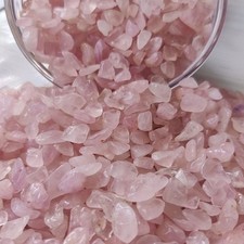 Rose Quartz Crystal Raw Chips Healing Chakra Reiki Mini Gemstones 5-15mm 50g Bag