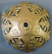 Huge Vintage French Ornate Gilt Bronze Chandelier Ceiling Rose/Canopy