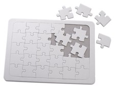 A4 Blank Jigsaw Puzzle 30 Piece Make Your Own Childrens Craft Colour Paint 7077