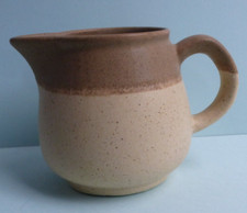 Jug. 3 ins Tall. Stoneware .Dipped Glaze Studio Ware.. Hatpin Display.