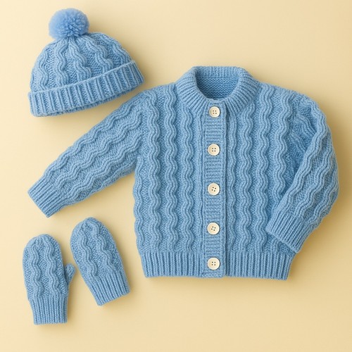 Baby blue double knitting - baby,