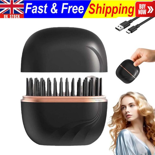 Mini hair straightener comb - hair,