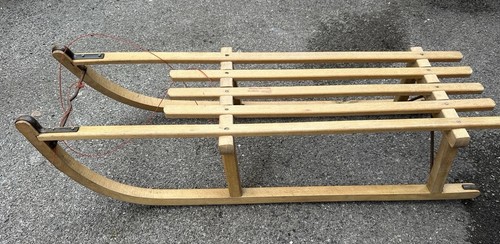 Vintage gloco wooden sledge - gloco,