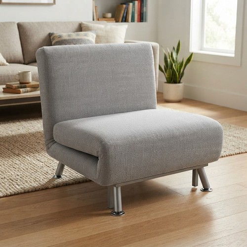 Light grey foldable sofa - sofa, bed