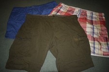 3 Men’s Shorts Bundle Mantaray Cotton Trader Joe Brown Size 3XL 2 XL  46" Waist