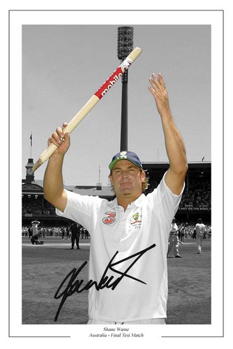 Shane warne signed - shane,