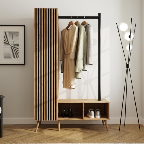 Rowan wardrobe with shelves - rowan,