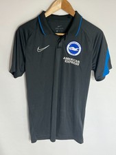 Nike Brighton Football Polo American Express | Men's | Grey/Blue | Medium