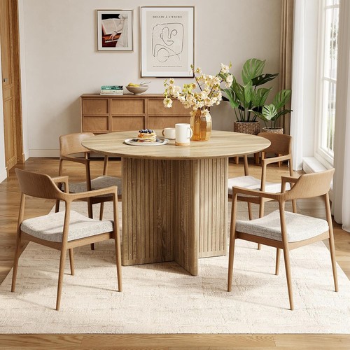Round dining table - dining,