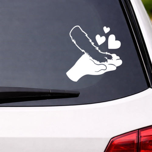 Cute heart paw print vinyl - cute,