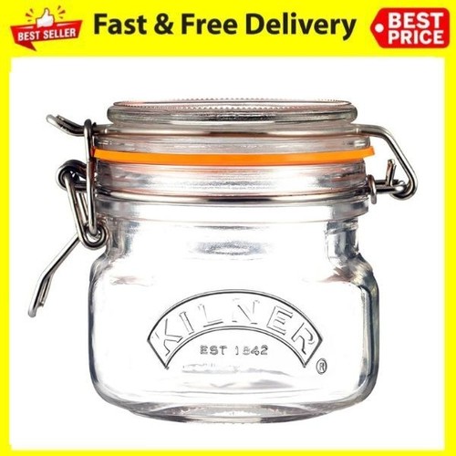 Kilner square clip top jar - square,
