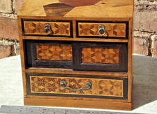 Japanese Kodansu signed under drawers and cabinet with extensive marquentry