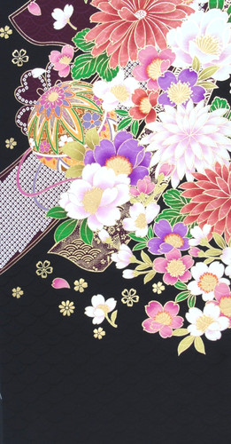 Ayane flowers black - [ayane],