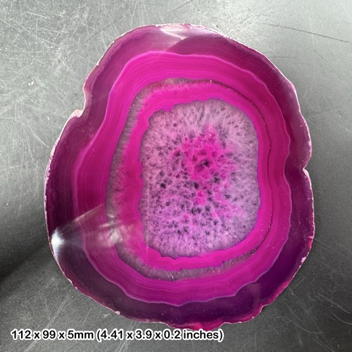Agate slice authentic - -,