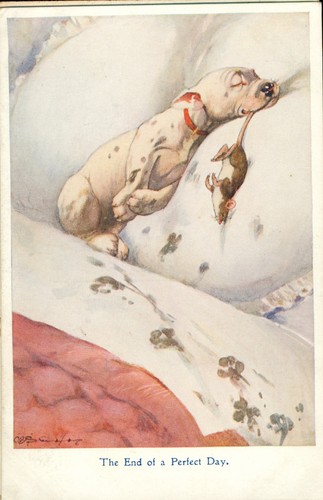 Bonzo postcard george - postcard,