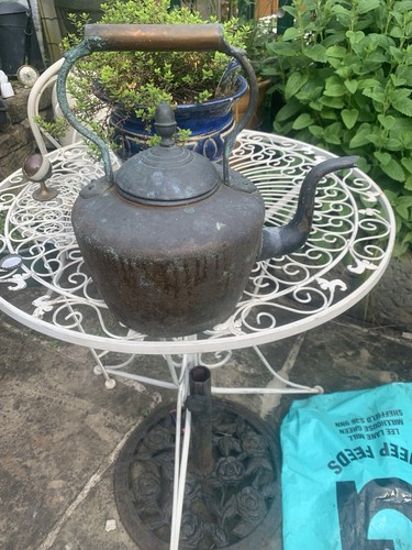 Large antique copper - copper, teapot