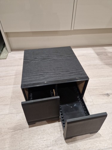 Vintage black ash drawer - vintage,