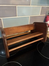vintage wooden book trough