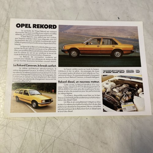 Opel rekord petrol diesel - opel,