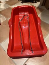 Snow sledge Toboggan - red colour (with Pull Chord)  - USED