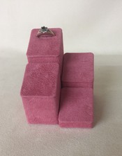 Set of 4 Jewellery Display Ring Stands *Orchid Pink* Made in the UK