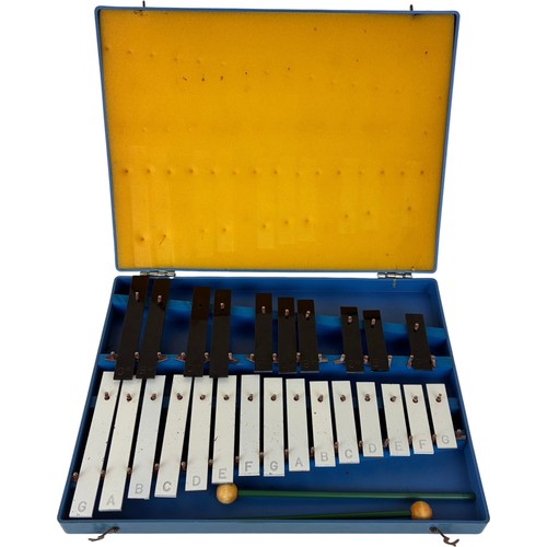 Vintage blue glockenspiel - blue,