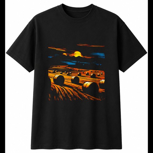 Hay bales airbrush cottagecore - hay,