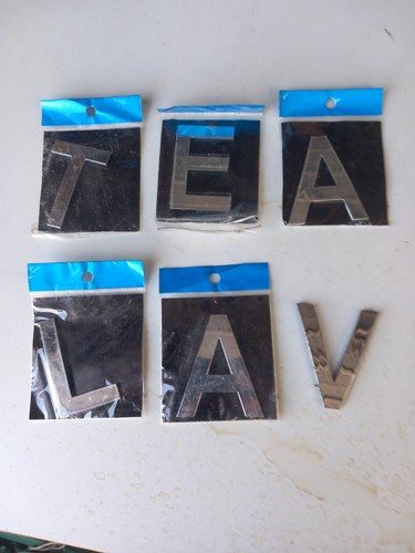 Chrome adhesive letters - , letters.