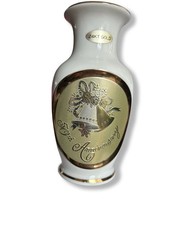 The Art Of Chokin 24k Gold Played Vase 50th Anniversary New Without Box