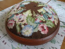 footstool VICTORIAN/EDWARDIAN STYLE FOOT STOOL. TAPESTRY COVERED.
