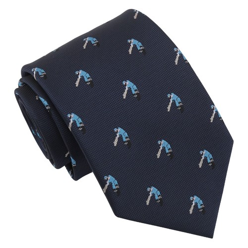 Navy blue cricket embroidered - navy,