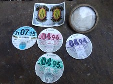   BSA BANTAM ASSORTED ORIGINAL TAX DISCS PLUS LOGO STICKERS 