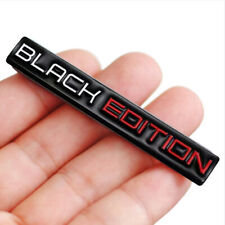 3D Black Edition Logo Car