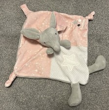 VGC Tuc Tuc Elephant Pink Baby Comforter Dou Dou Blanket Blankie Soft Toy