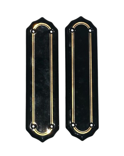Pair vintage black ceramic - black,